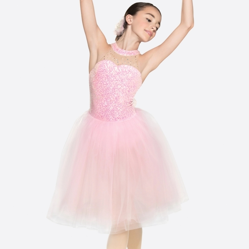 Pink Tulle Small Child Dance Costume